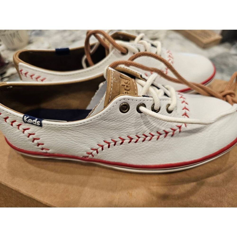 Keds baseball championship pennant flat sneakers - Picture 2 of 7